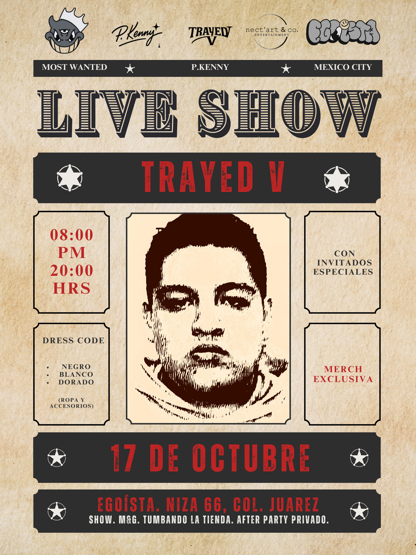 WANTED TRAYED V