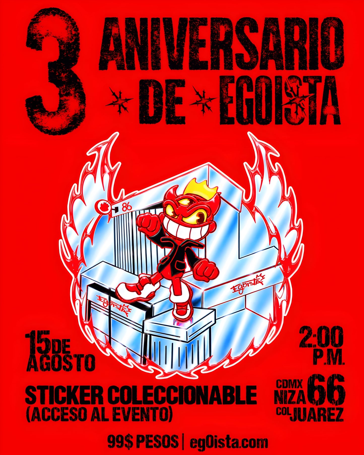 Sticker 3 Años Egoísta