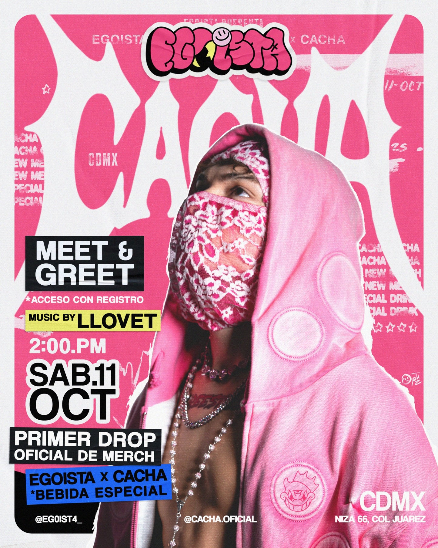 Cacha Meet & Greet (Acceso GRATIS Con Registro)